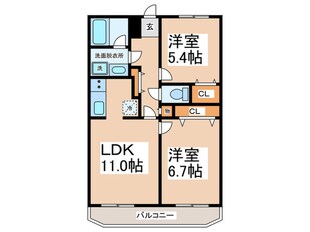 グリーンパーク樽井の物件間取画像